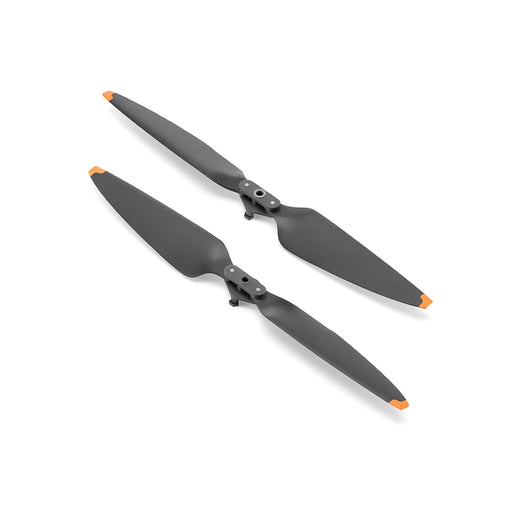 Two black propellers on a white background