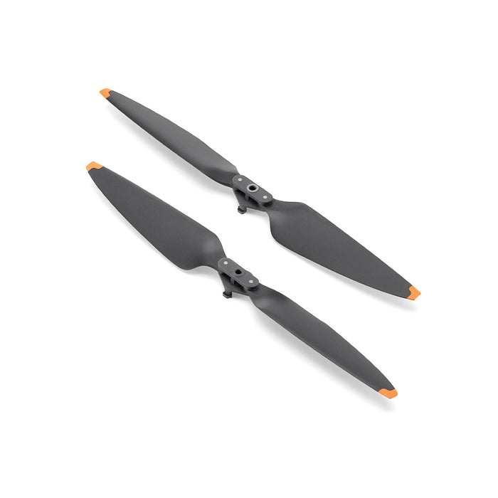 Two black propellers on a white background