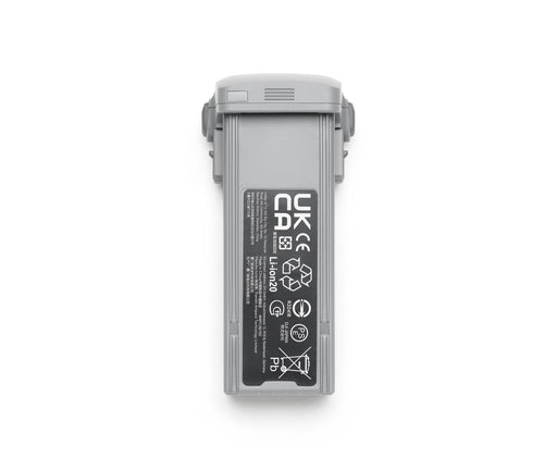 Gray battery with UKCE logo on a white background