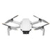 White drone with propellers on a white background