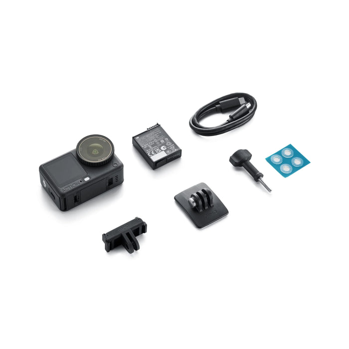 Collection of camera accessories on a white background