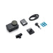 Collection of camera accessories on a white background