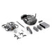 Drone and accessories on a white background