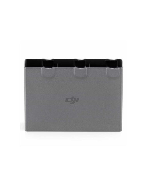 Gray battery case with DJI logo on a white background