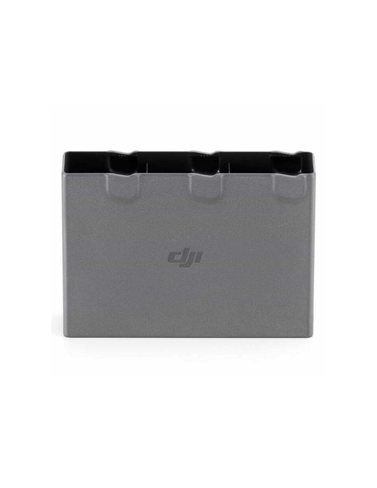 Gray battery case with DJI logo on a white background