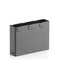 Gray battery pack with charging ports on a white background