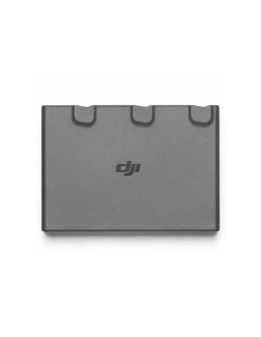 Black battery pack with DJI logo on a white background