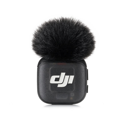DJI microphone on a white background