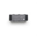 Black battery pack with label on a white background