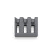 Gray plastic component on a white background