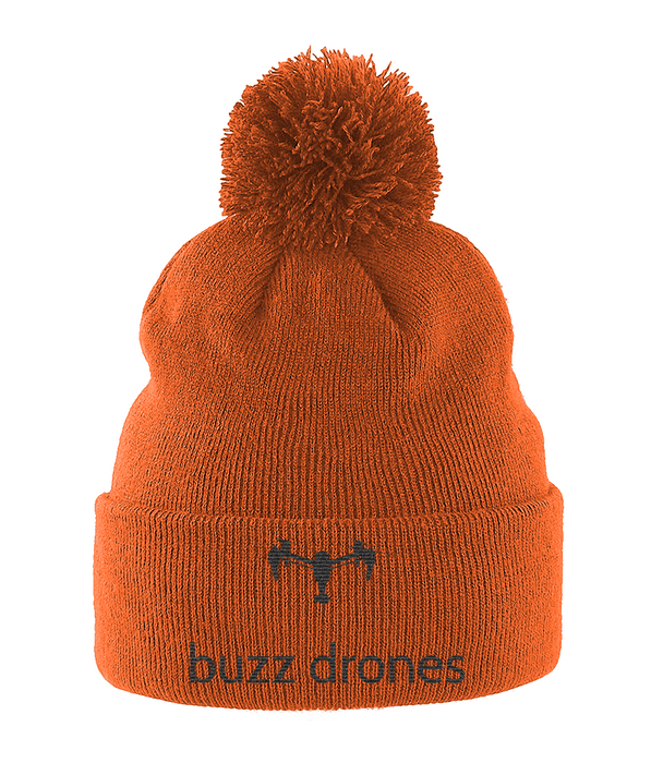 Pom Pom Beanie by Buzz Drones